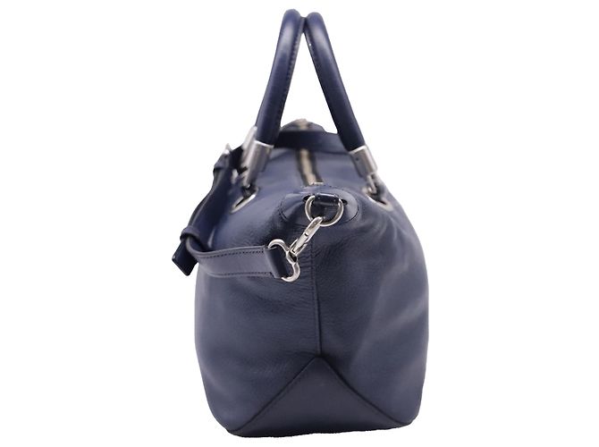 Marc Jacobs Too Hot To Handle Satchel Bag aus dunkelblauem Leder Marineblau - Ansicht 3