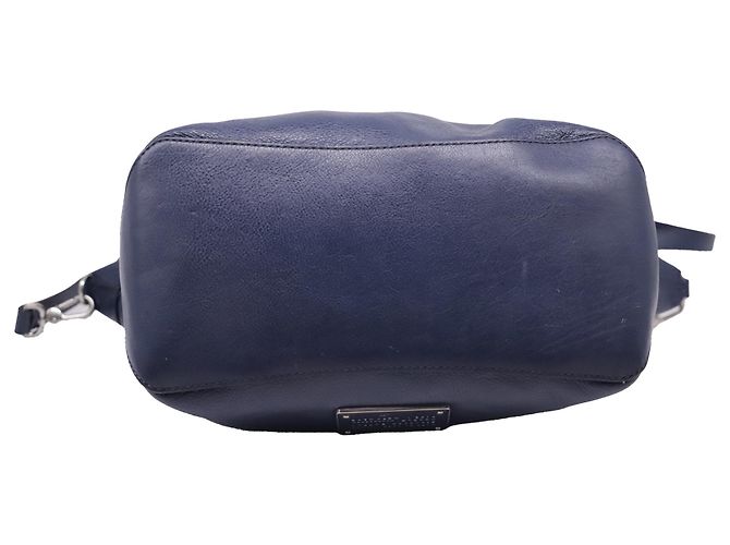 Marc Jacobs Too Hot To Handle Satchel Bag aus dunkelblauem Leder Marineblau - Ansicht 6