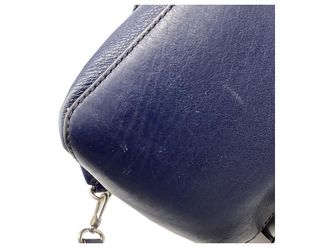 Marc Jacobs Too Hot To Handle Satchel Bag aus dunkelblauem Leder Marineblau - Ansicht 7