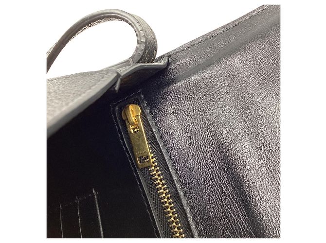 Céline Borsa a tracolla Celine Trotteur Small in pelle nera Stampa python - vista 10