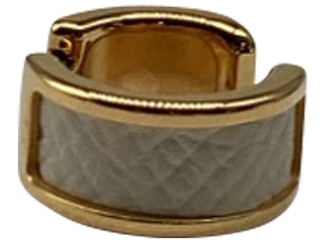 Ear cuff Hermès Olympe PM in metallo dorato Stampa python - vista 7