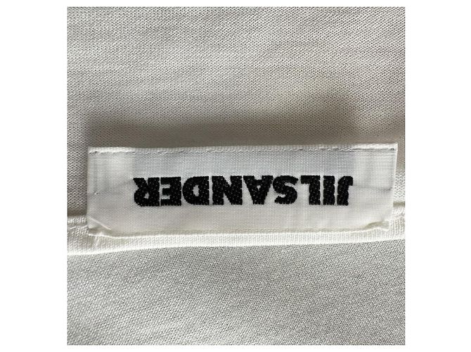 T-shirt Jil Sander a maniche 3/4 in cotone bianco Crudo - vista 4