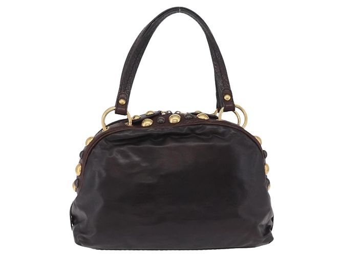 Gucci Babouska Heart Dome Satchel Leather Medium Negro - vista 2
