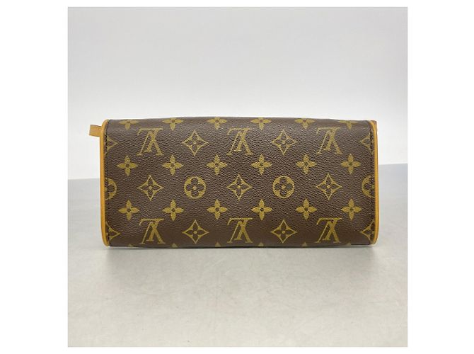 Bolso de hombro Louis Vuitton Monogram Pochette Twin GM Castaño - vista 10