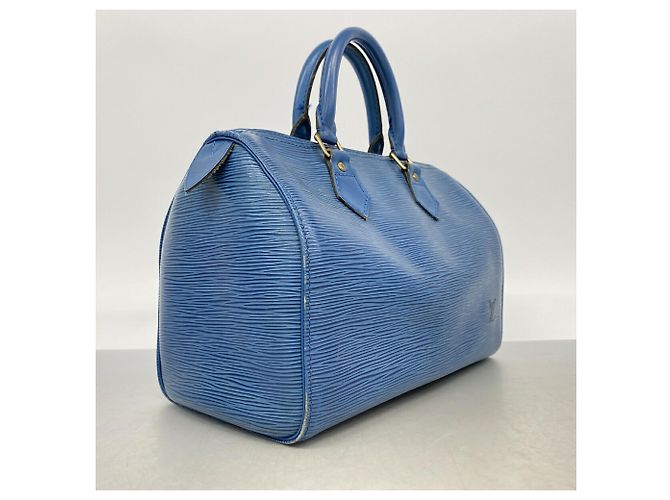 Sac à main Louis Vuitton Epi Speedy 25 Bleu - vue 2