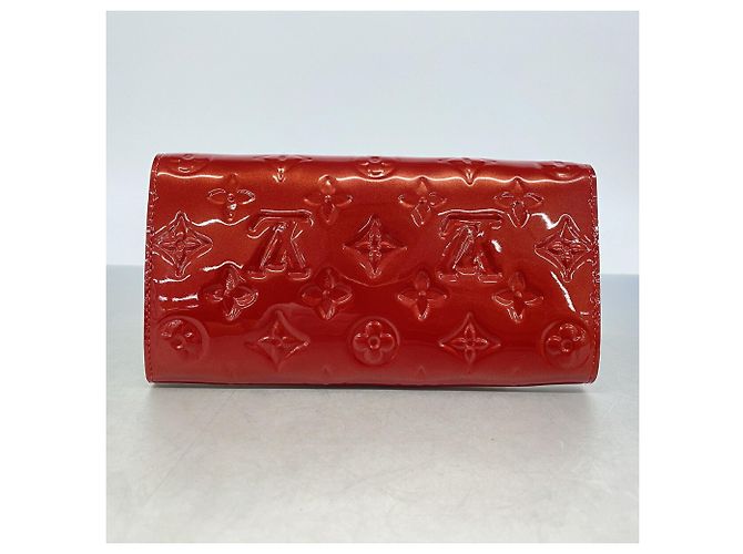 Louis Vuitton Vernis Portefeuille Sarah Long Wallet Rosso - vista 8