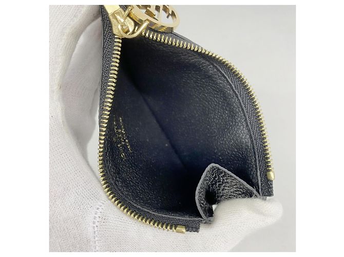 Louis Vuitton Monogram Empreinte Münzbeutel Schwarz - Ansicht 3