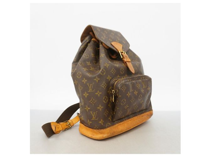 Mochila Louis Vuitton Monogram Montsouris GM Castaño - vista 2