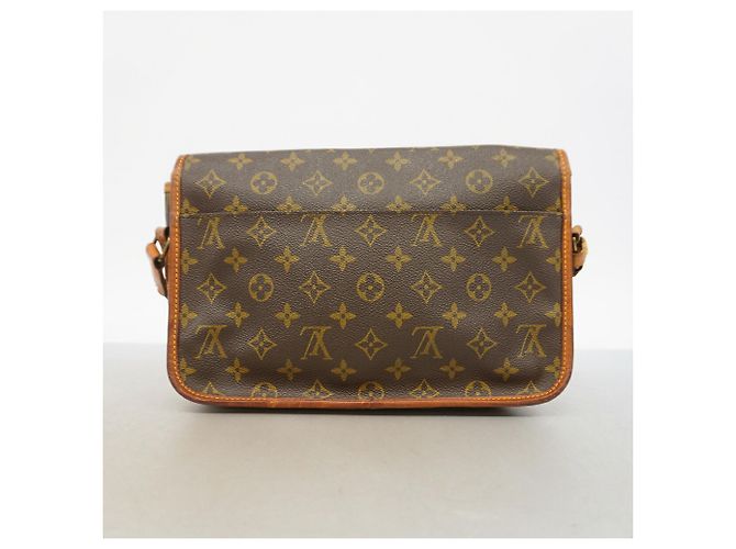 Borsa a tracolla Louis Vuitton Monogram Gibeciere MM Marrone - vista 12