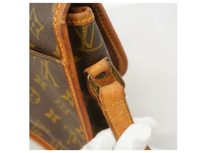 Borsa a tracolla Louis Vuitton Monogram Gibeciere MM Marrone - vista 8