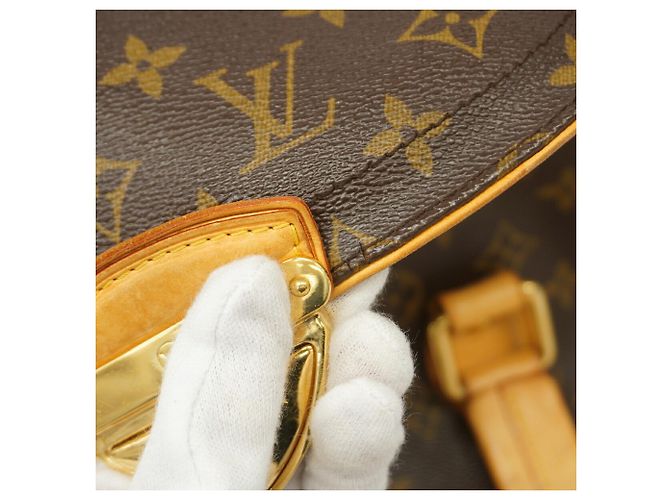 Borsa a tracolla Louis Vuitton Monogram Beverly GM Marrone - vista 8