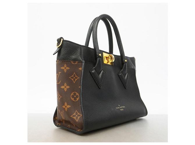 Louis Vuitton Monogram On My Side PM Handbag Brown Black - view 2