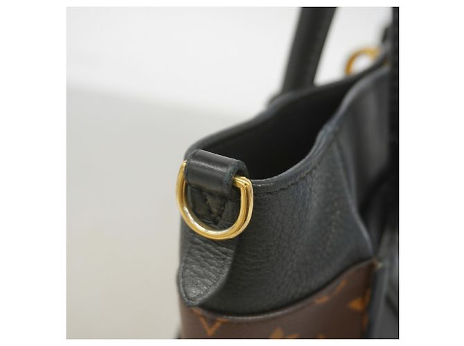 Louis Vuitton Monogram On My Side PM Handbag Brown Black - view 8