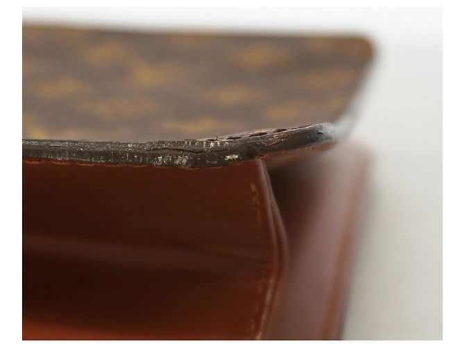 Louis Vuitton Monogram Pochette Homme Clutch Bag Marron - vue 6