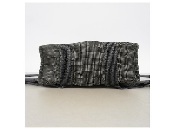 Hermès Mochila Hermes de nailon gris Castaño - vista 3