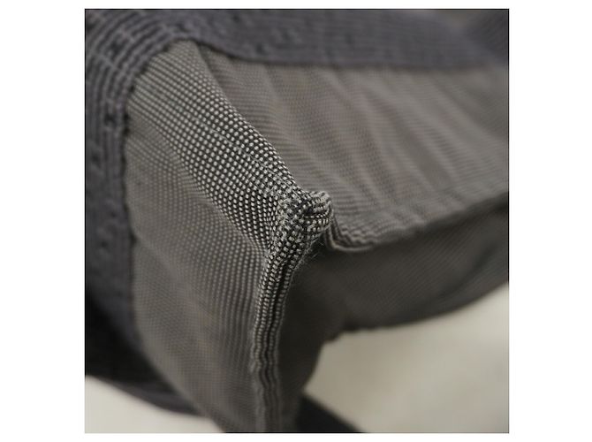 Hermès Mochila Hermes de nailon gris Castaño - vista 6