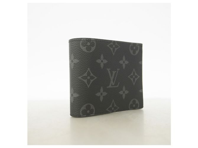 Louis Vuitton Monogram Eclipse Portefeuille Marco NM Wallet Negro - vista 2