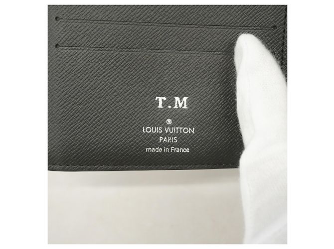 Louis Vuitton Monogram Eclipse Portefeuille Marco NM Wallet Negro - vista 4