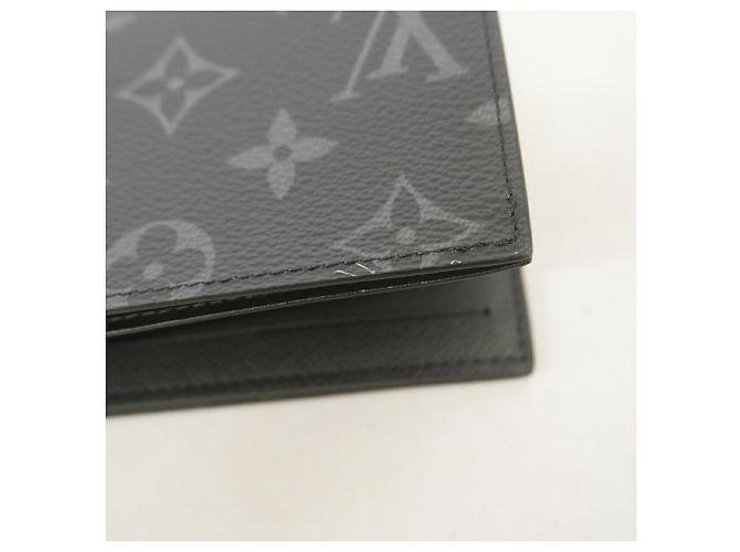 Louis Vuitton Monogram Eclipse Portefeuille Marco NM Wallet Negro - vista 5