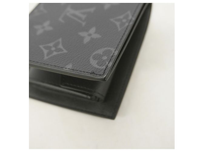 Louis Vuitton Monogram Eclipse Portefeuille Marco NM Wallet Negro - vista 6