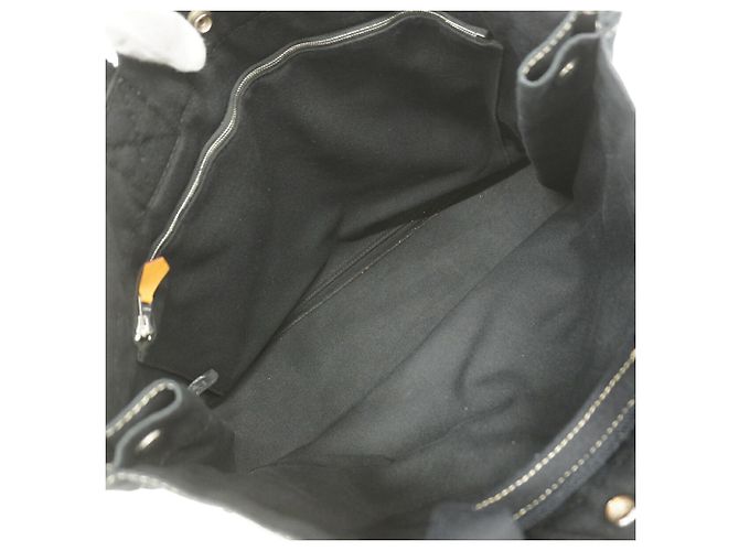 Hermès Bolso Tote Hermes Deauville MM Canvas Negro - vista 4