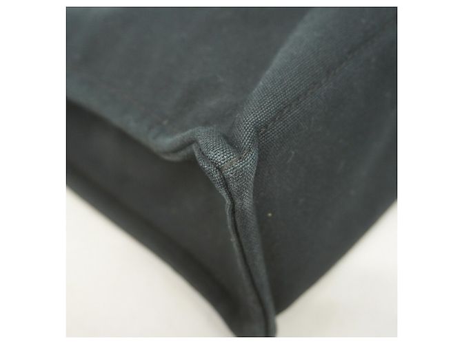 Hermès Bolso Tote Hermes Deauville MM Canvas Negro - vista 6