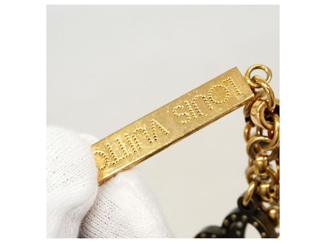 Louis Vuitton Keychain Charm Bijou Sac Page M65090 Argento D'oro - vista 6
