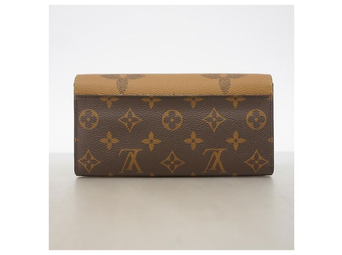 Louis Vuitton Monogram Giant Reverse Portefeuille Sarah Long Wallet Braun - Ansicht 10