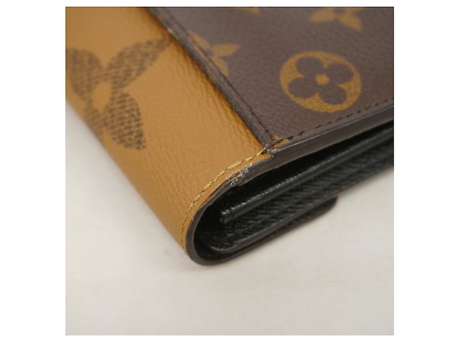 Louis Vuitton Monogram Giant Reverse Portefeuille Sarah Long Wallet Braun - Ansicht 6