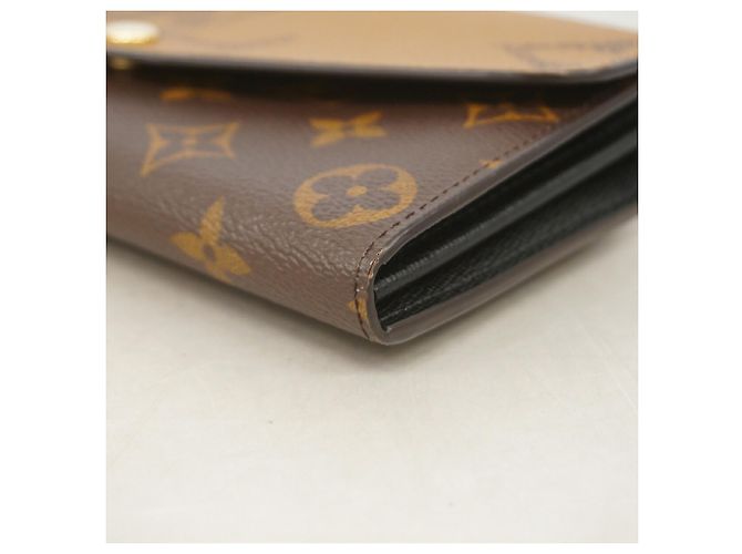 Louis Vuitton Monogram Giant Reverse Portefeuille Sarah Long Wallet Braun - Ansicht 8