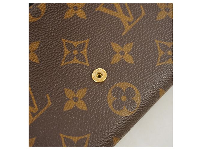 Louis Vuitton Monogram Giant Reverse Portefeuille Sarah Long Wallet Braun - Ansicht 9