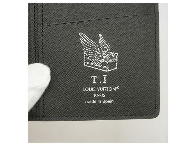 Louis Vuitton Monogram Eclipse Portefeuille Brazza Long Wallet Preto - vista 4
