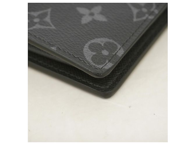 Louis Vuitton Monogram Eclipse Portefeuille Brazza Long Wallet Preto - vista 5