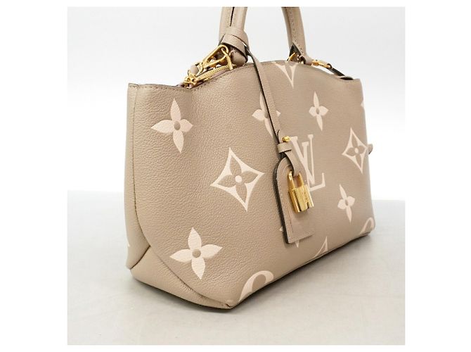 Sac à main Louis Vuitton Monogram Empreinte Bicolor Petit Palais PM Gris Écru - vue 2