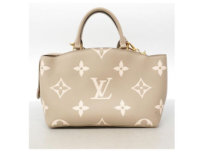 Sac à main Louis Vuitton Monogram Empreinte Bicolor Petit Palais PM Gris Écru - vue 9