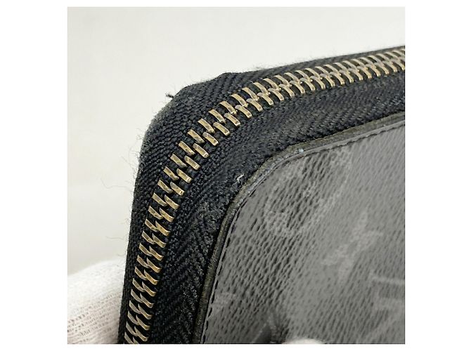 Louis Vuitton Monogram Eclipse Zippy Wallet Black - view 7