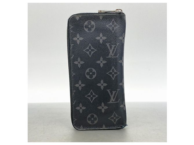Louis Vuitton Monogram Eclipse Zippy Wallet Black - view 9
