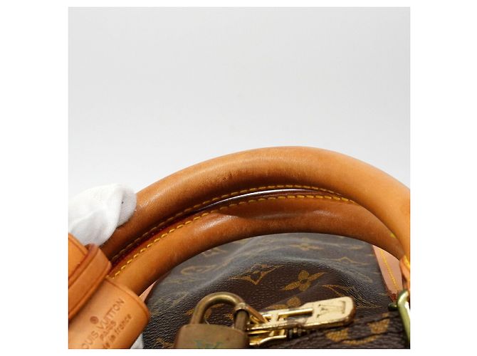 Louis Vuitton Brown Boston Monogram Keepall Bandoulière 55 Braun - Ansicht 11