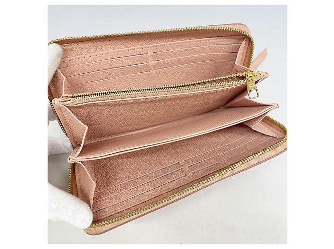 Louis Vuitton Monogram Empreinte Bicolor Zippy Wallet Pink - view 3