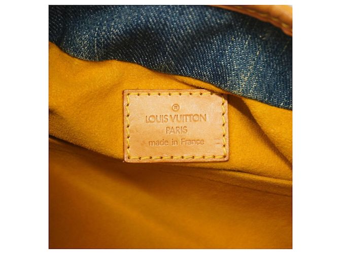 Louis Vuitton Monogram Denim Pleaty Handtasche M95020 Blau - Ansicht 5