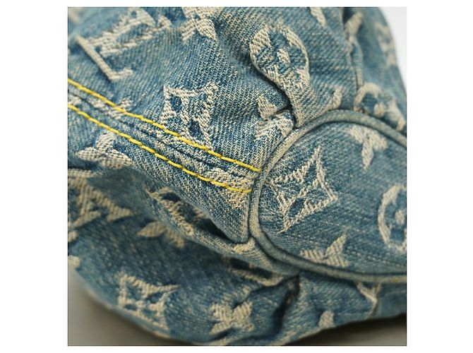 Louis Vuitton Monogram Denim Pleaty Handtasche M95020 Blau - Ansicht 6