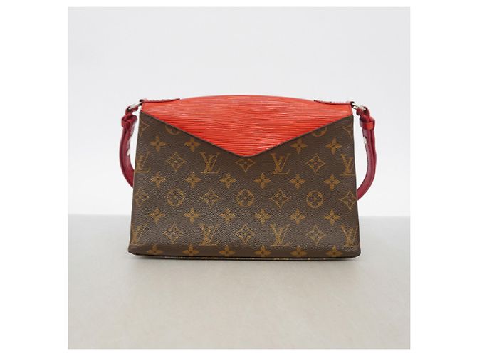 Sac à épaule Louis Vuitton Monogram Saint Michel Marron Rouge - vue 10