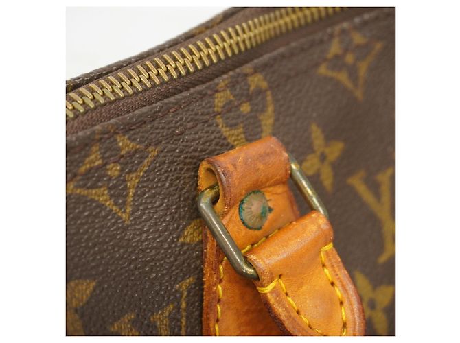 Borsa Louis Vuitton Monogram Speedy 25 Marrone - vista 11