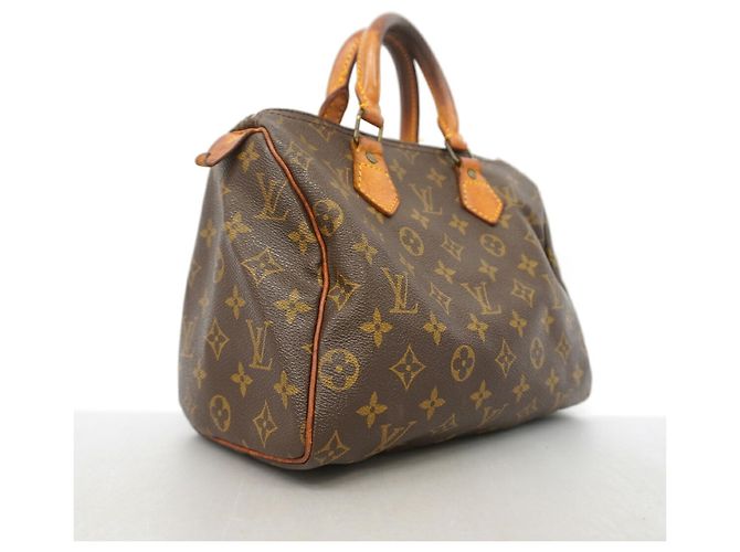 Borsa Louis Vuitton Monogram Speedy 25 Marrone - vista 2