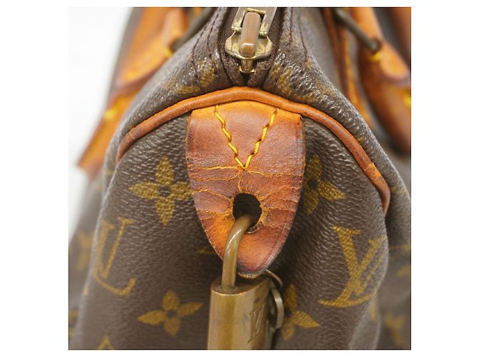 Borsa Louis Vuitton Monogram Speedy 25 Marrone - vista 9