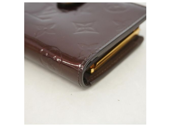 Louis Vuitton Vernis Portefeuille Viennois Wallet Bordò - vista 5