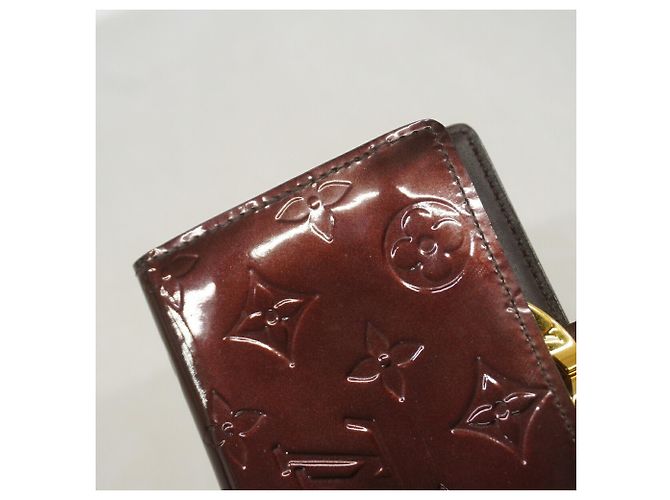 Louis Vuitton Vernis Portefeuille Viennois Wallet Bordò - vista 6