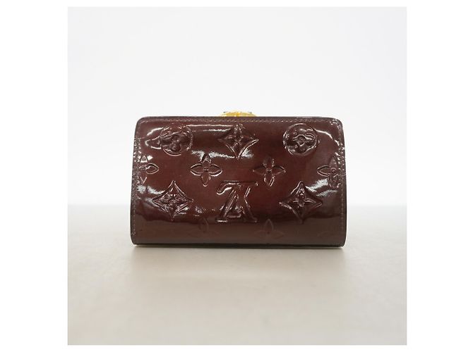 Louis Vuitton Vernis Portefeuille Viennois Wallet Bordò - vista 7
