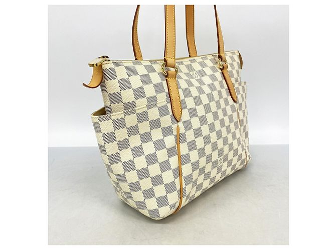 Sac cabas Louis Vuitton Damier Azur Totally PM Blanc - vue 2