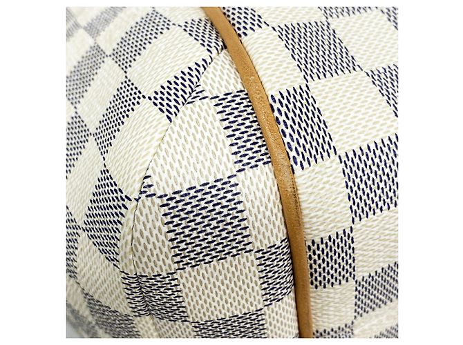 Sac cabas Louis Vuitton Damier Azur Totally PM Blanc - vue 6